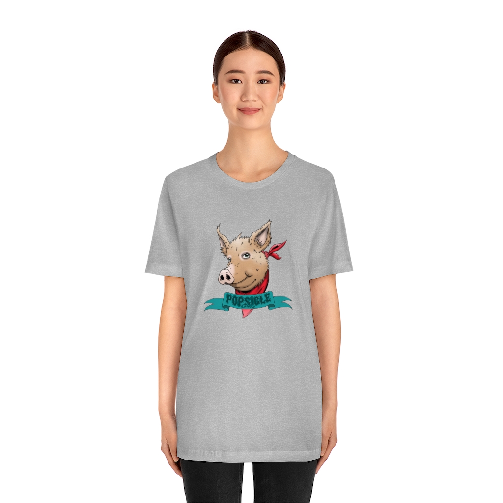 Popsicle the Pig Unisex Jersey Short Sleeve Tee - Image 19