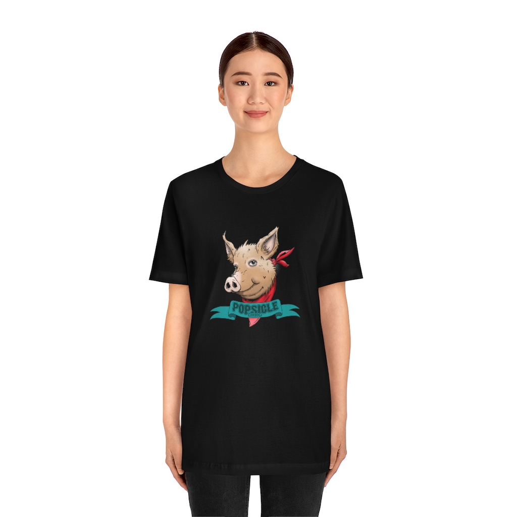 Popsicle the Pig Unisex Jersey Short Sleeve Tee - Image 11