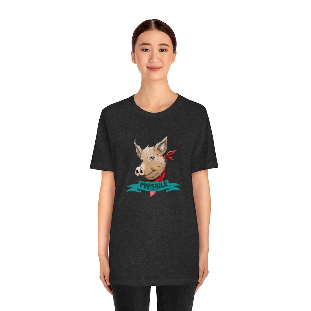 Popsicle the Pig Unisex Jersey Short Sleeve Tee - Image 23