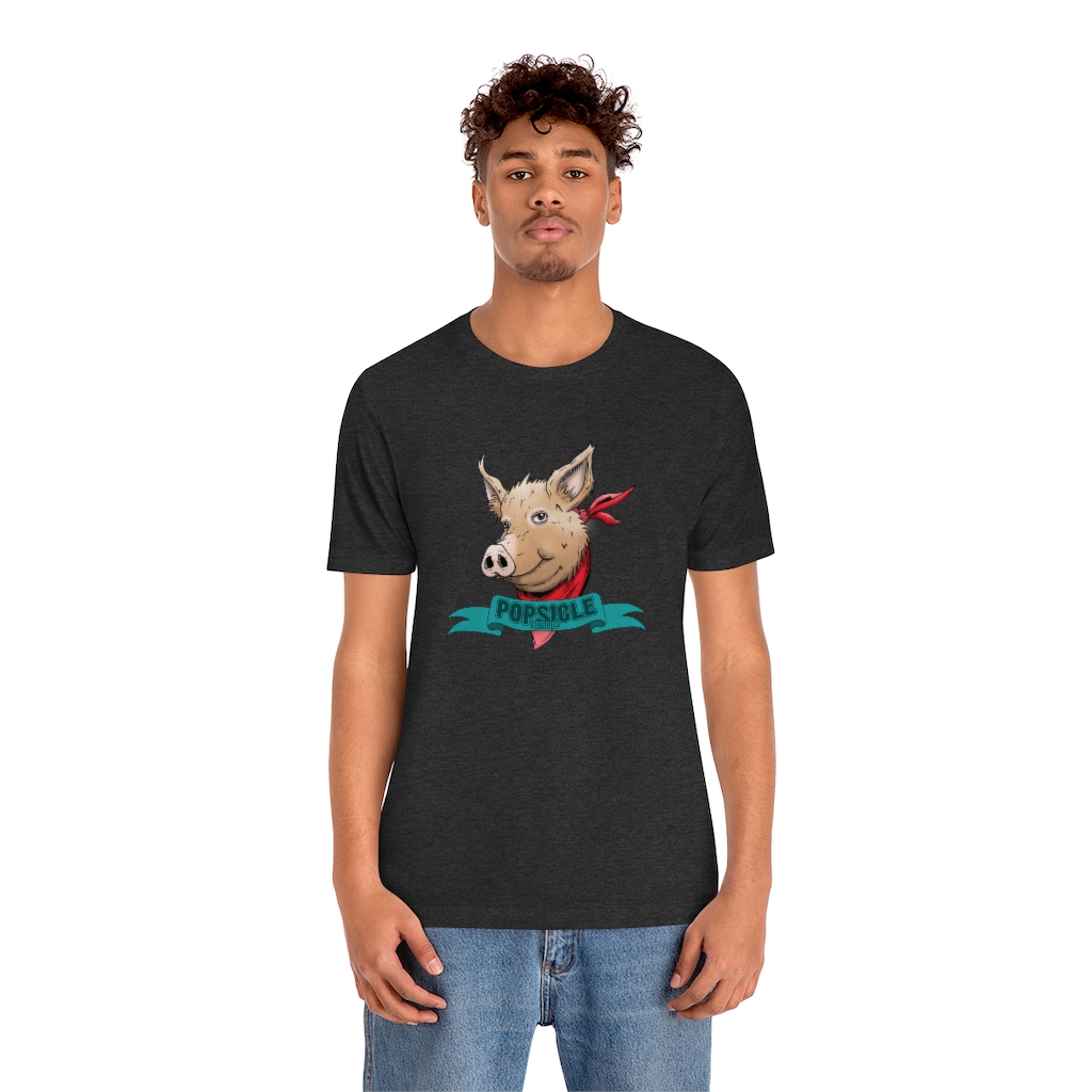 Popsicle the Pig Unisex Jersey Short Sleeve Tee - Image 24