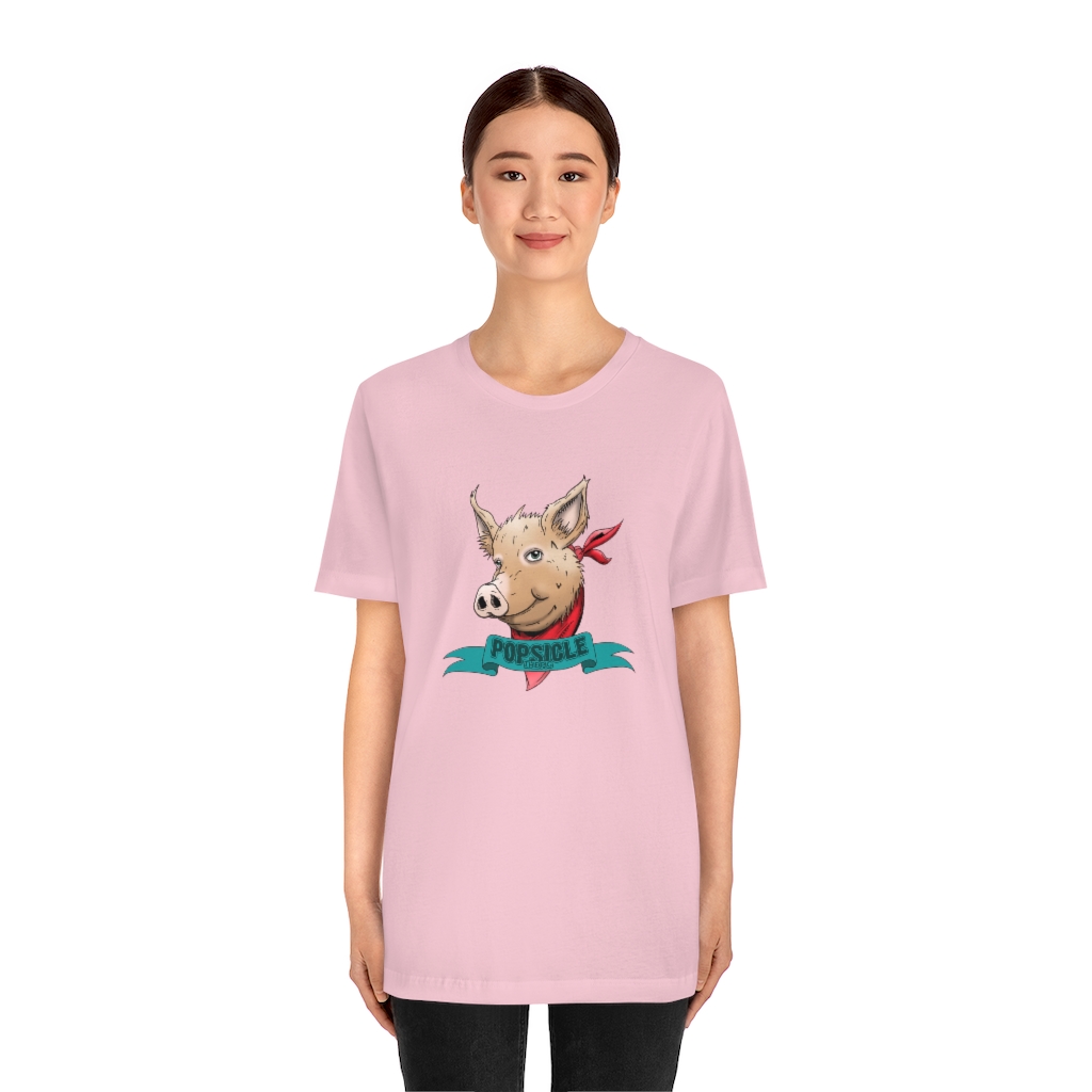 Popsicle the Pig Unisex Jersey Short Sleeve Tee - Image 27