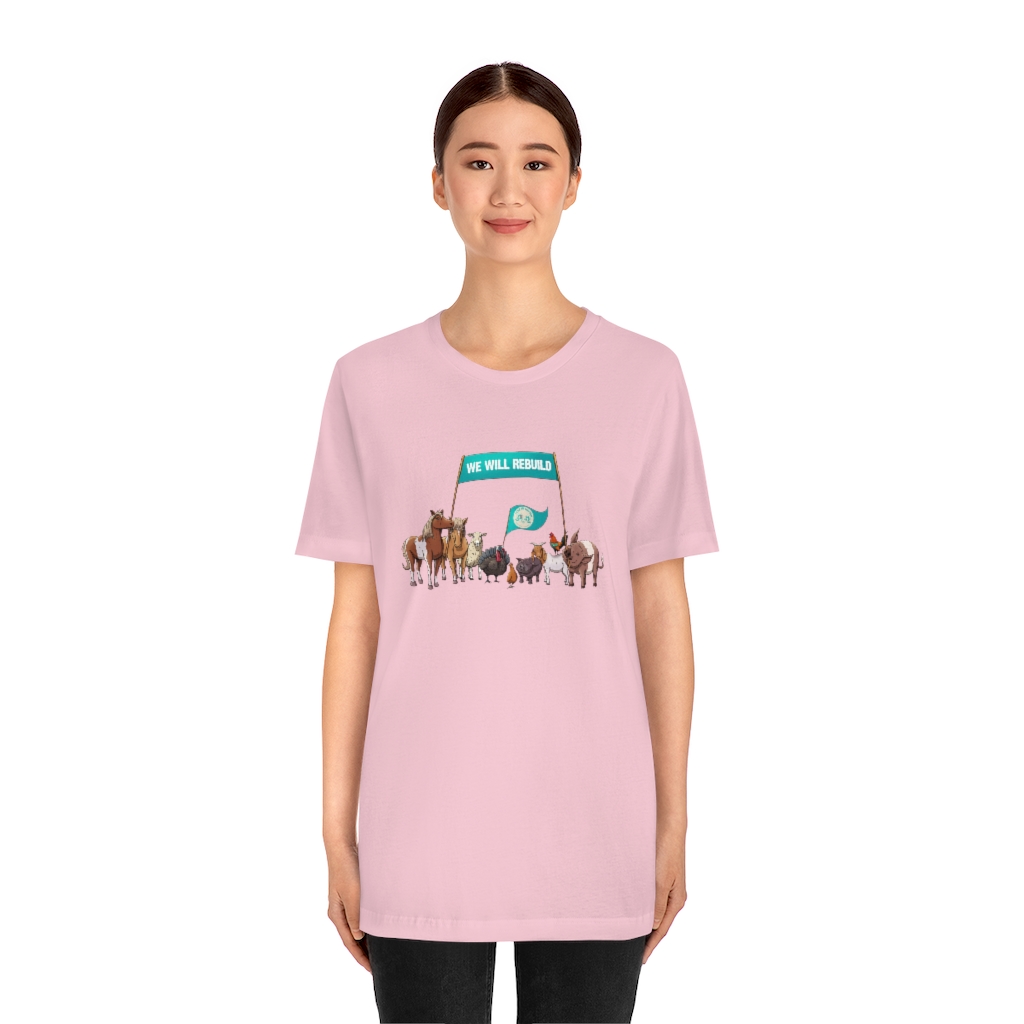 We Will Rebuild - Unisex Jersey Short Sleeve Tee - Image 3