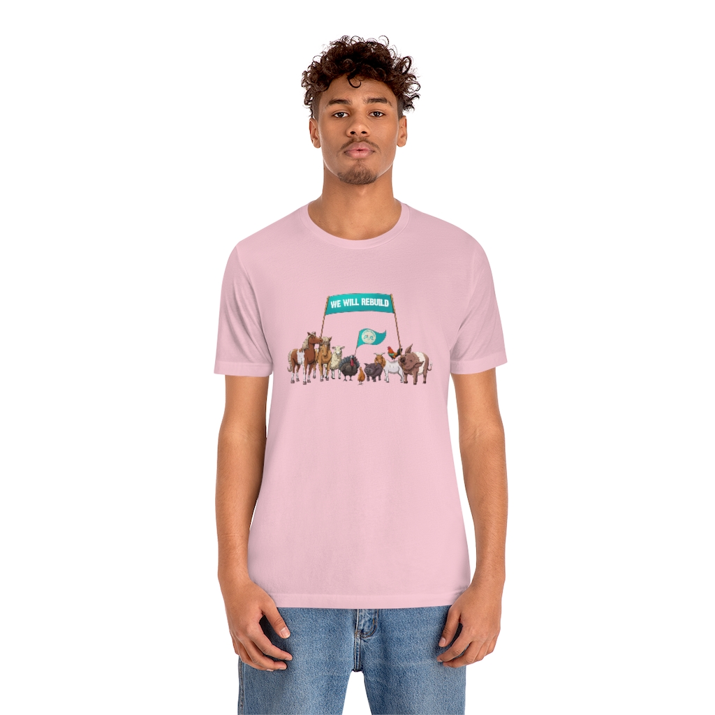 We Will Rebuild - Unisex Jersey Short Sleeve Tee - Image 4