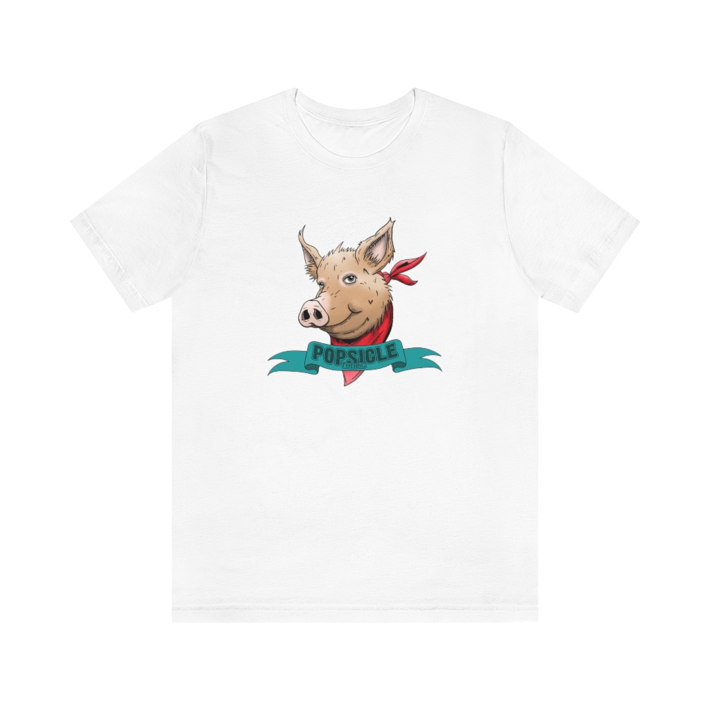 Popsicle the Pig Unisex Jersey Short Sleeve Tee - Image 5