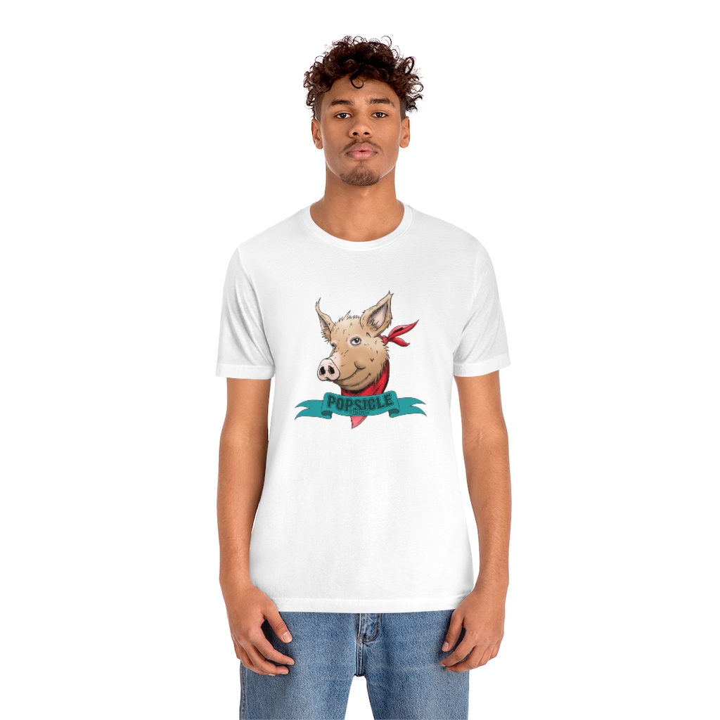 Popsicle the Pig Unisex Jersey Short Sleeve Tee - Image 8