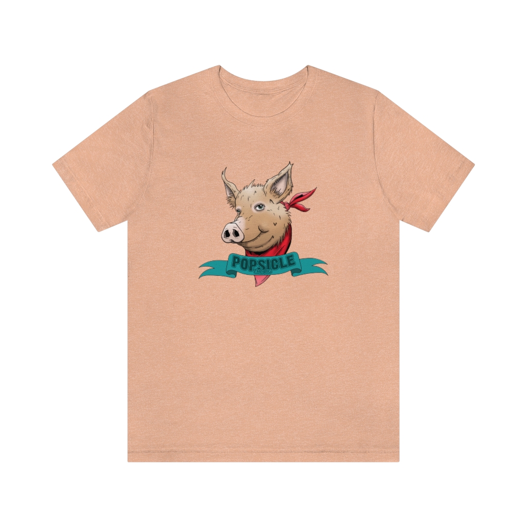 Popsicle the Pig Unisex Jersey Short Sleeve Tee - Image 13