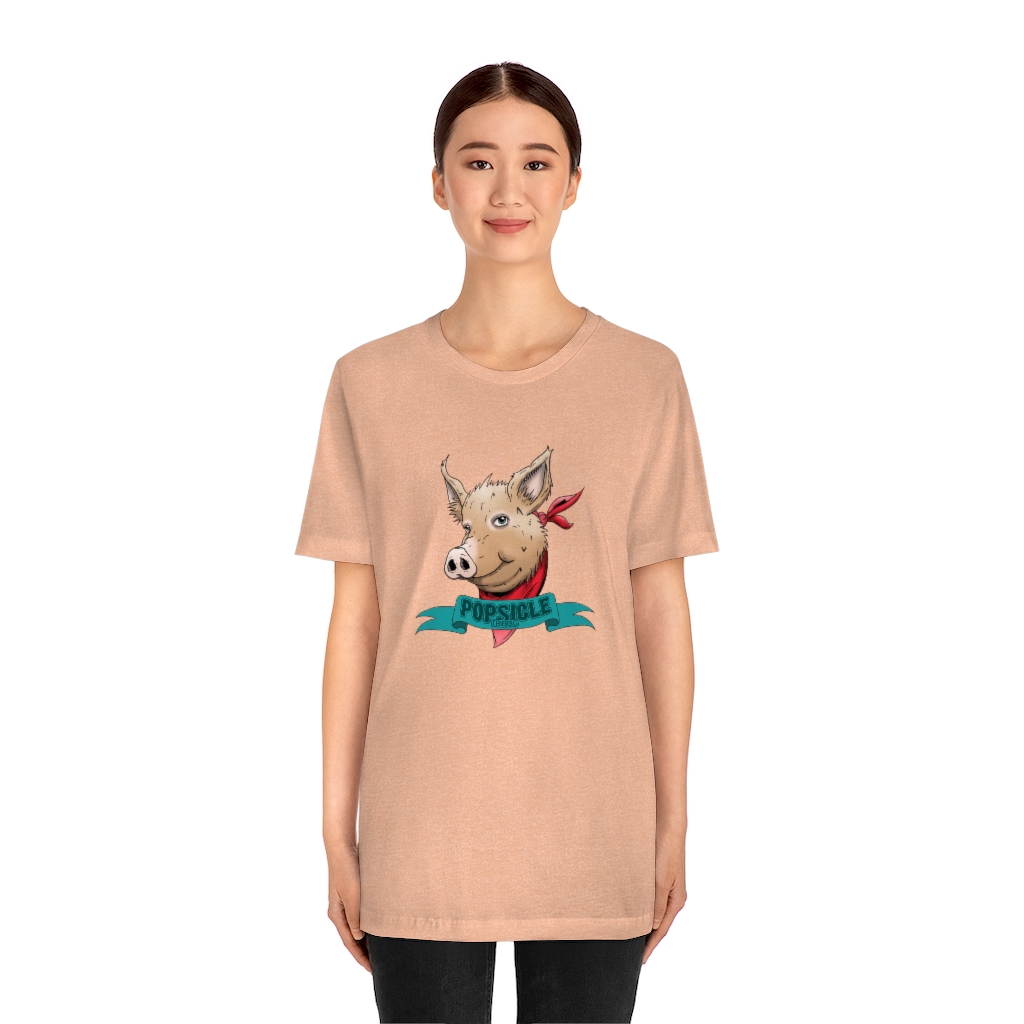 Popsicle the Pig Unisex Jersey Short Sleeve Tee - Image 15