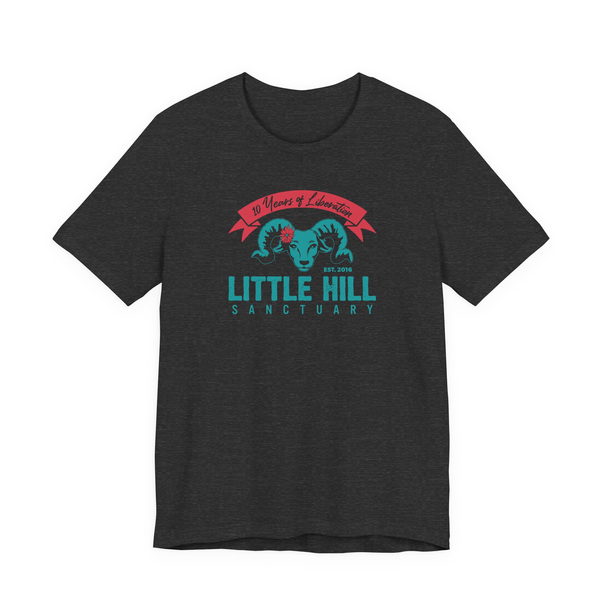 Little Hill Sanctuary Anniversary Logo - Unisex Jersey Short Sleeve Tee - Image 11