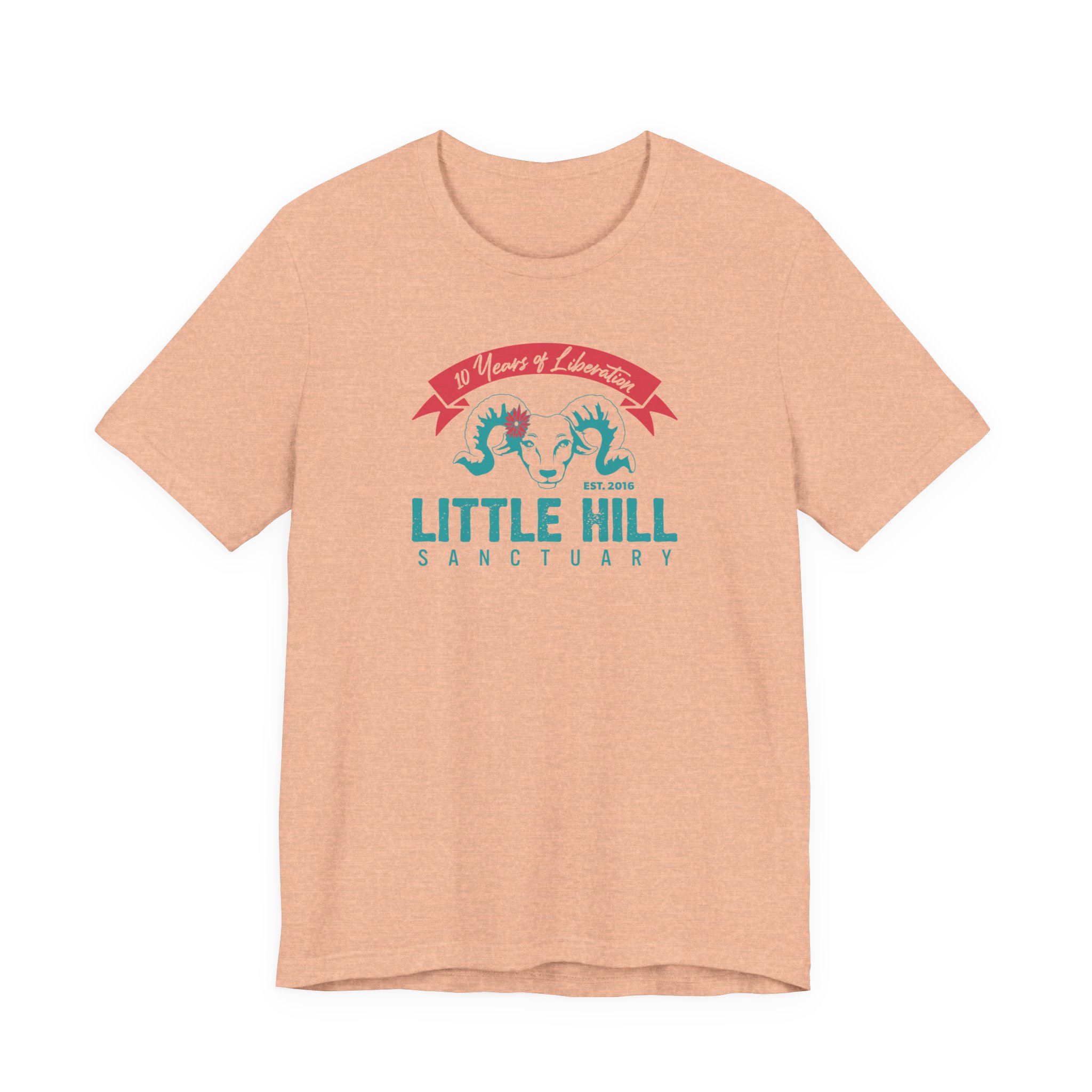 Little Hill Sanctuary Anniversary Logo - Unisex Jersey Short Sleeve Tee - Image 5