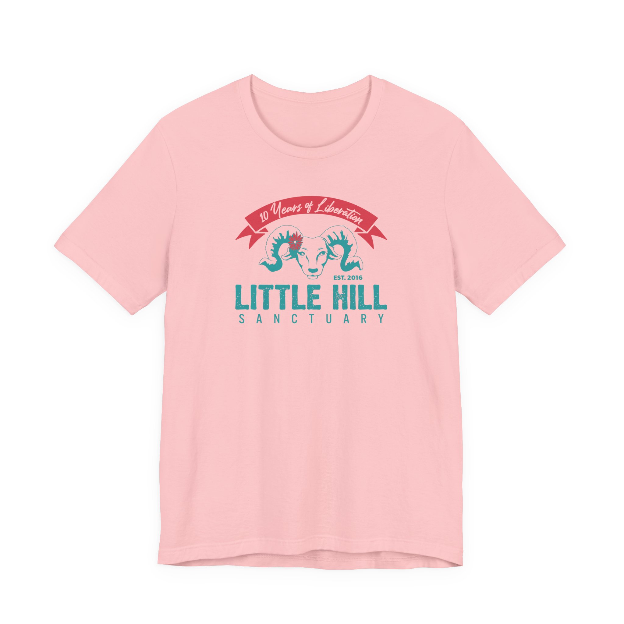 Little Hill Sanctuary Anniversary Logo - Unisex Jersey Short Sleeve Tee - Image 13