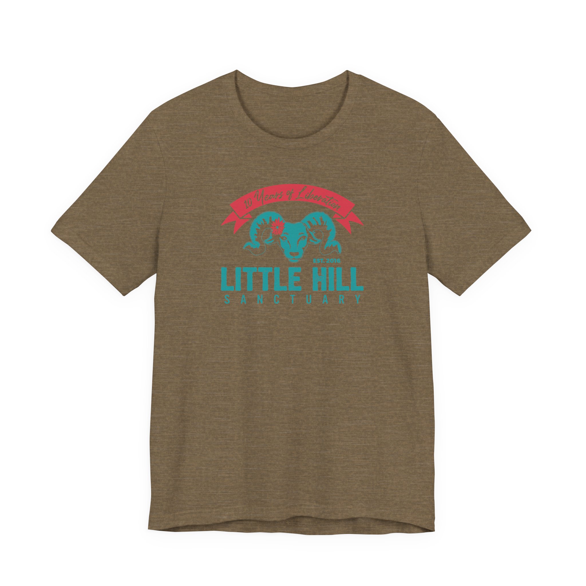 Little Hill Sanctuary Anniversary Logo - Unisex Jersey Short Sleeve Tee - Image 7