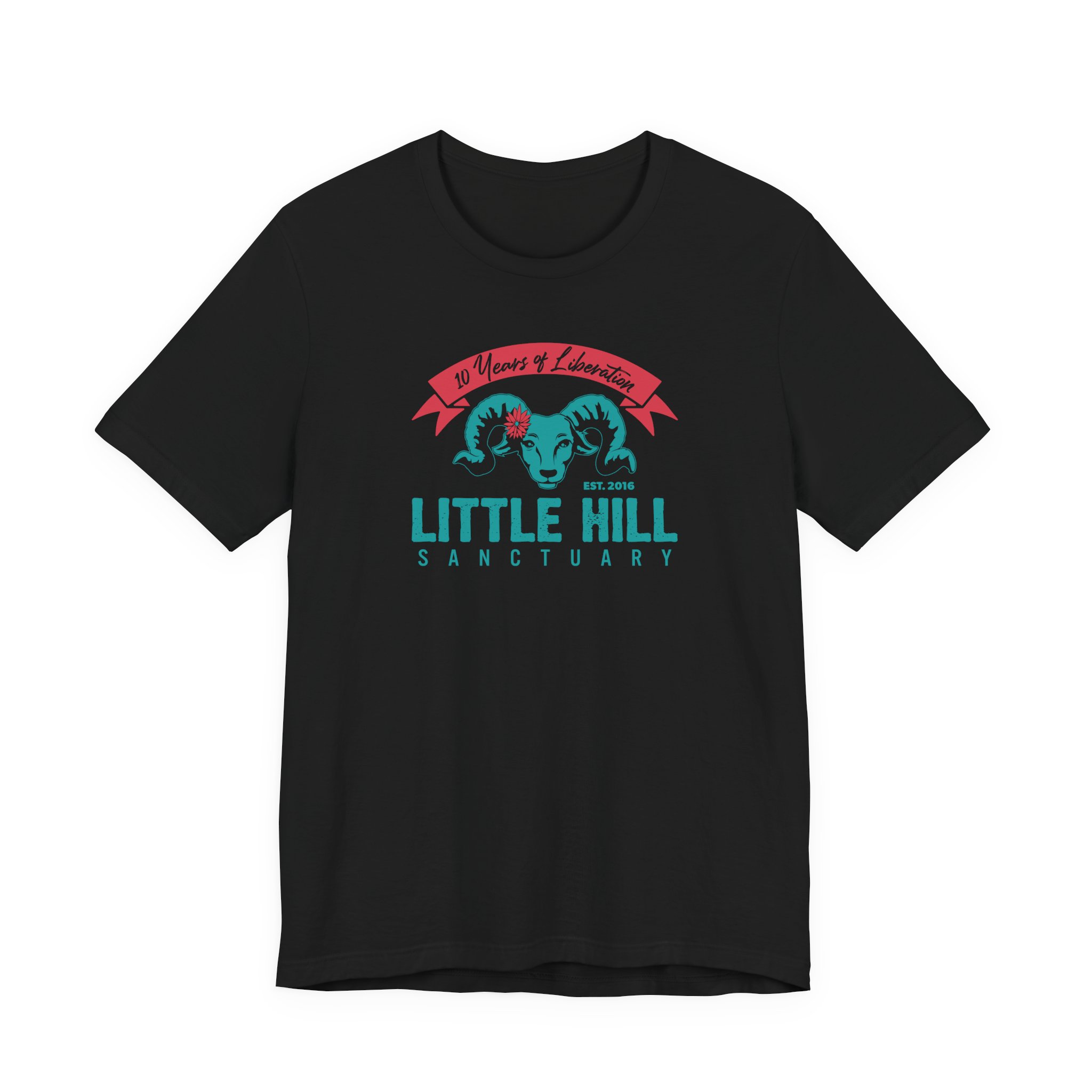 Little Hill Sanctuary Anniversary Logo - Unisex Jersey Short Sleeve Tee